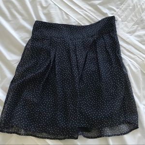 Gap Blue & White Sheer Overlay Skirt 1